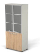 Модуль шкафа 5 ур., задняя стенка HDF (стекло в алюм раме) 76H104.2013.1022